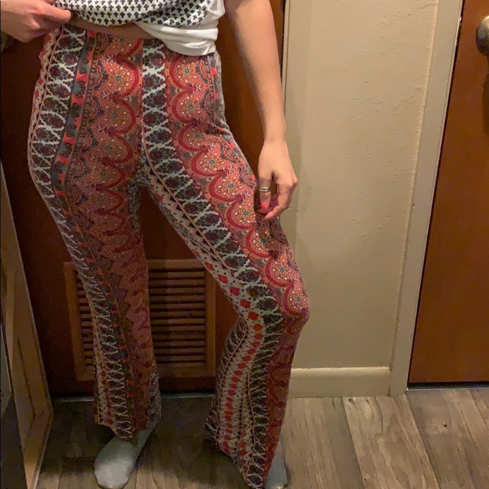 Hippie girl flares